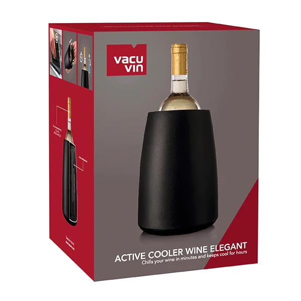 Seau refroidisseur à vin noir Vacu vin