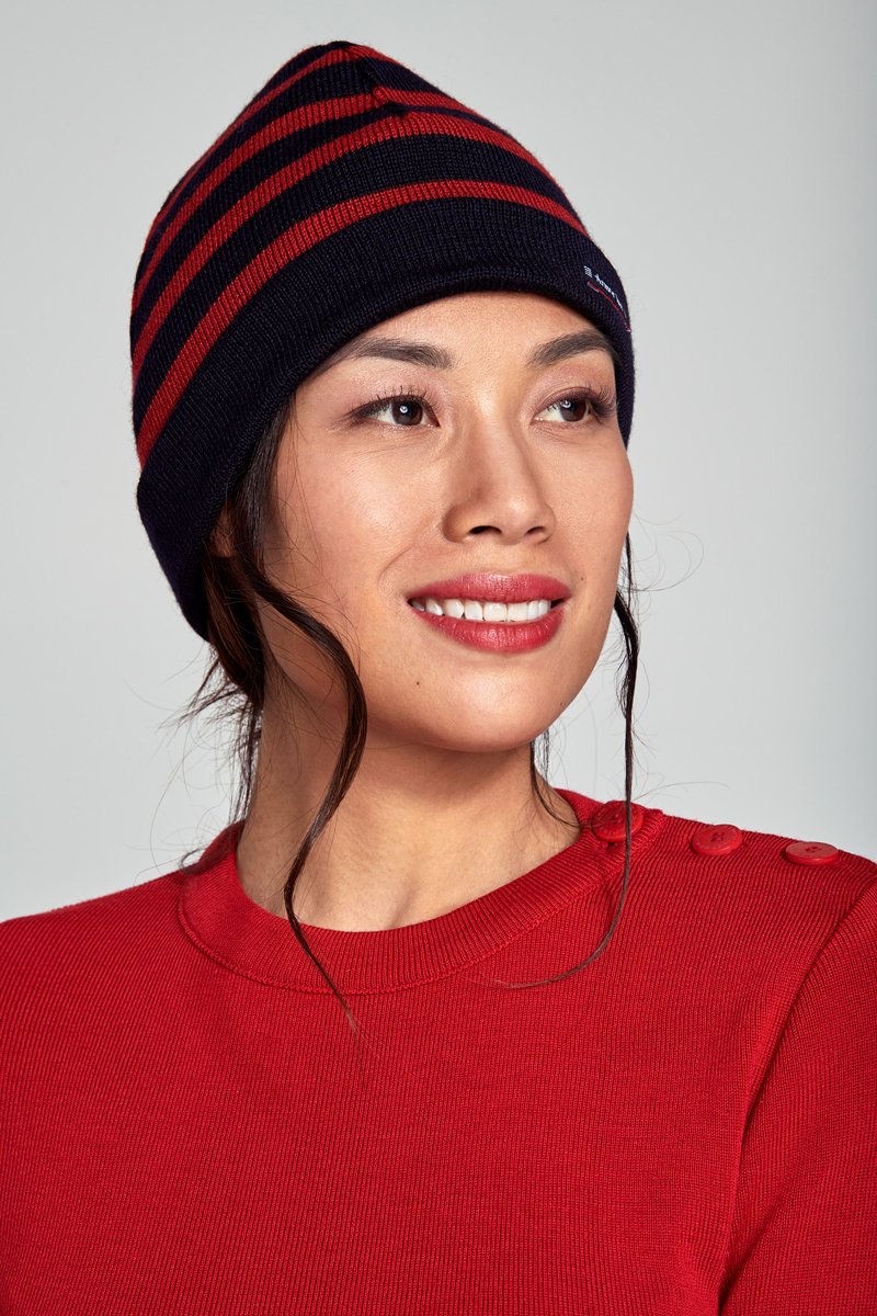 Bonnet rayé 