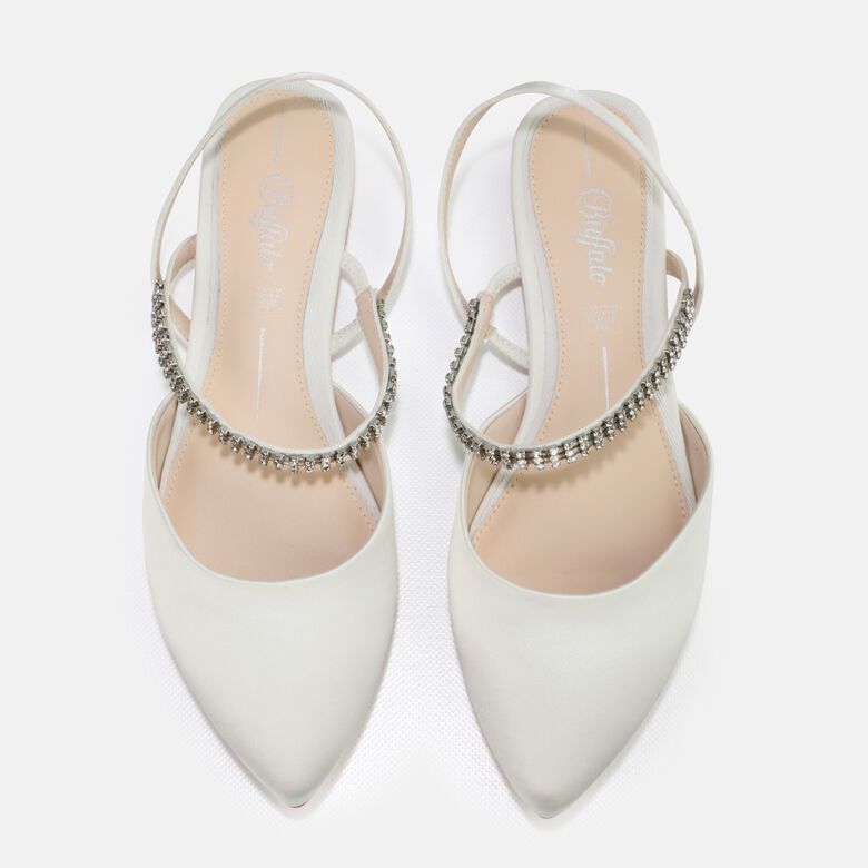 Emilia ballerines, ivoire