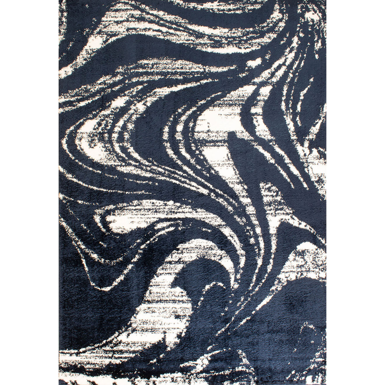 Nazar Rugs Tapis shaggy doux Oslo 677 bleu - 160x230 cm