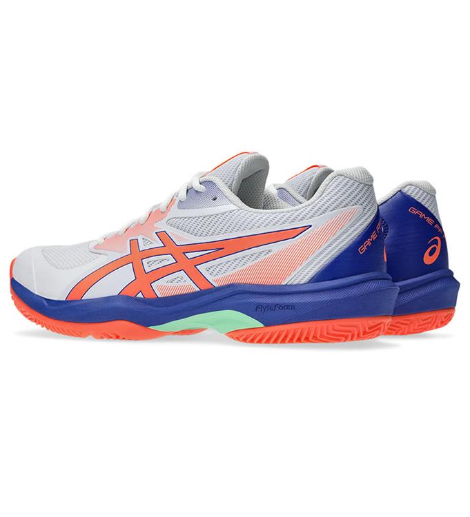 ASICS GAME FF PADEL 1041A493-100 WHITE-VIVID-CORAL