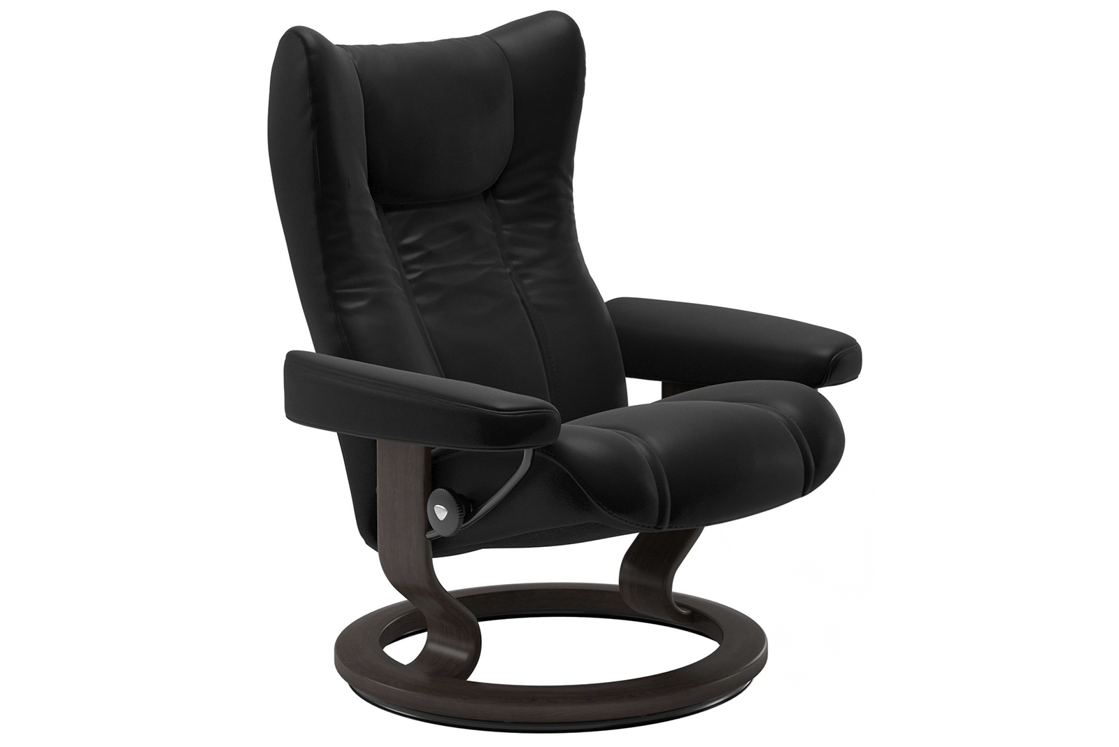 Wing lenestol I hud Batick Black - Classic - Wenge beiset