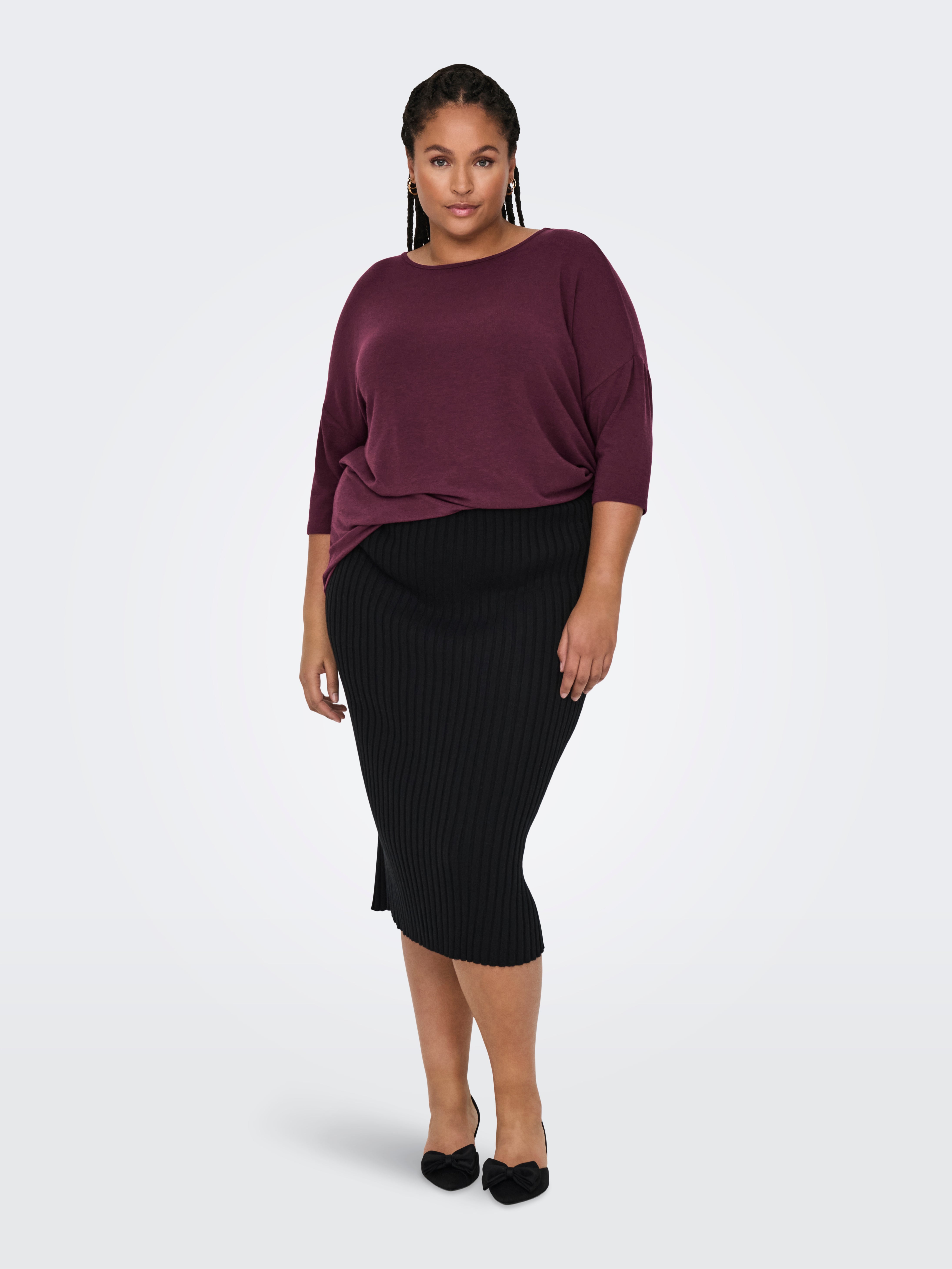 CARLAMOUR Top Burgundy
