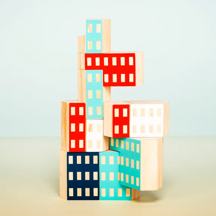 Areaware - Blockitecture, Spielzeug Holz-Architektur, Factory