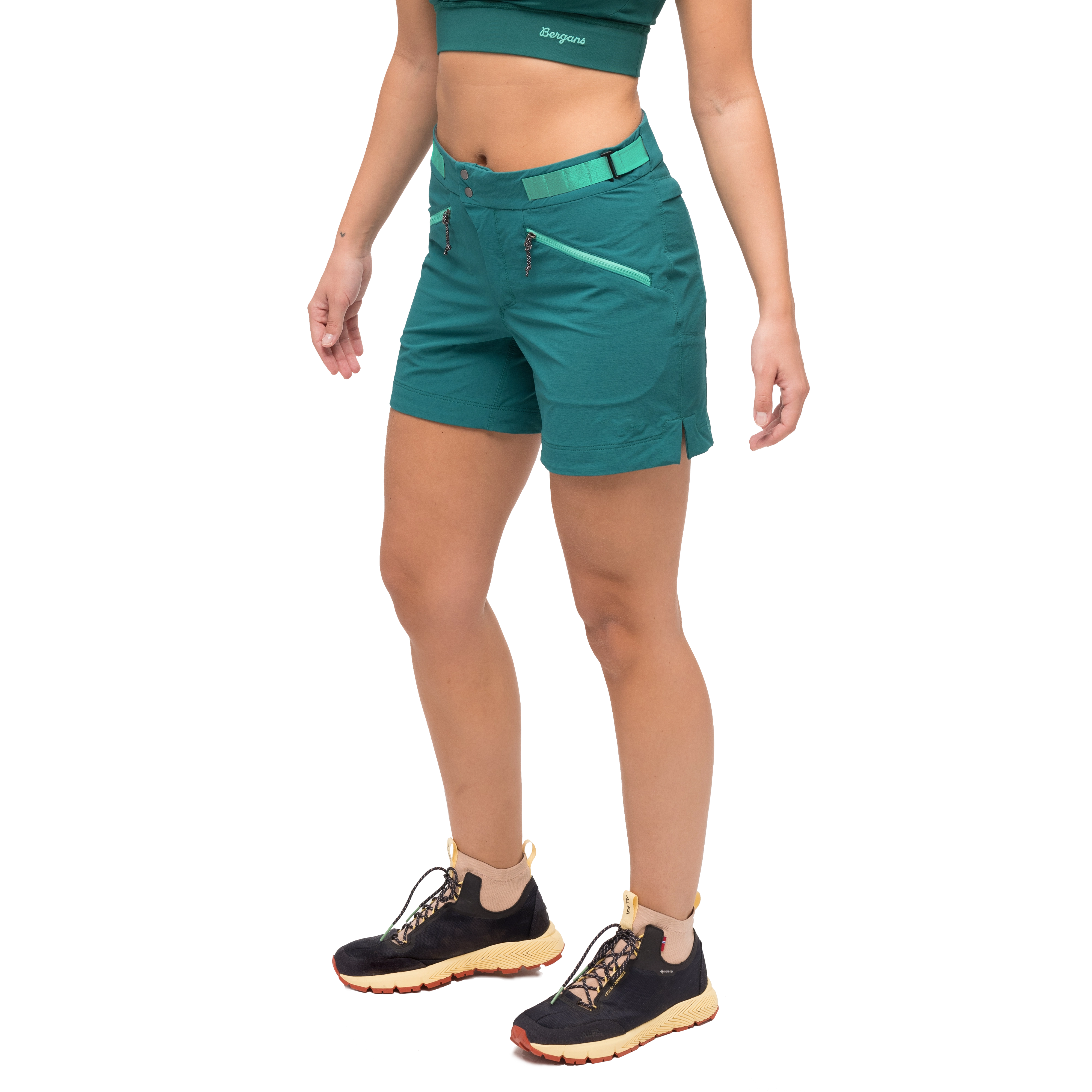 Tind Softshell Shorts Women Malachite Green