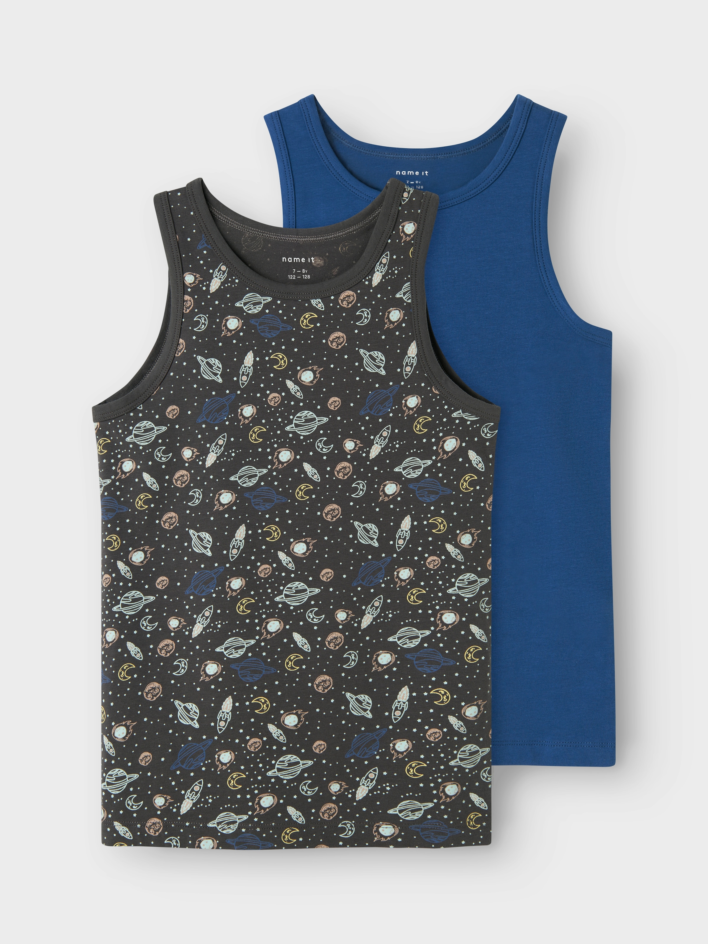Name It Unterhemd »NKMTANK TOP 2P IRON SPACE NOOS«, 2 Stk.