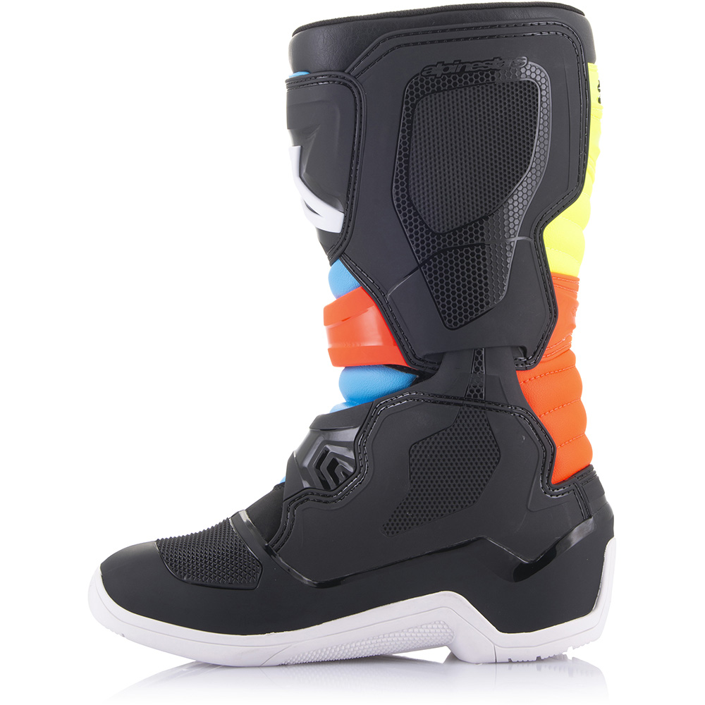Alpinestars - Bottes enfant Tech 3s Youth - 2020 Noir / Jaune fluo / Rouge fluo / Bleu