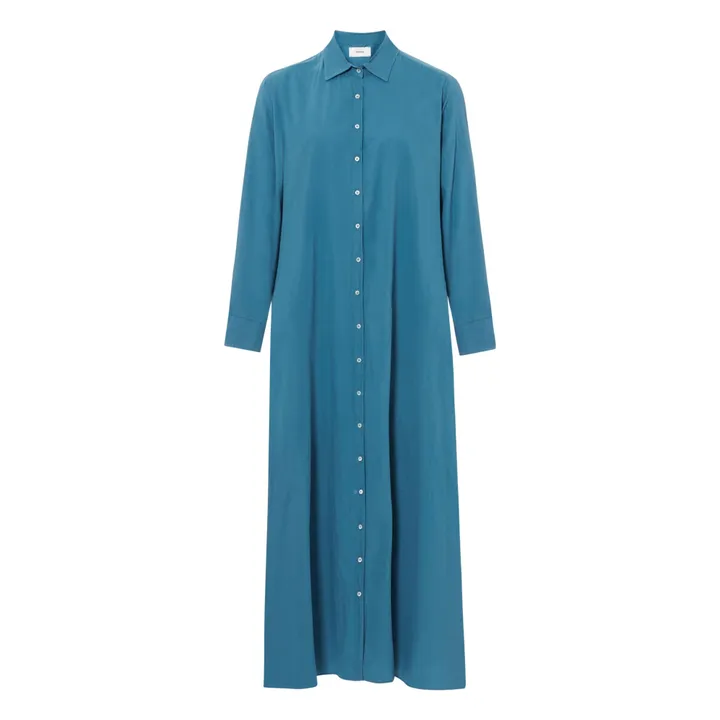 Xirena Robe Boden Popeline de Coton | Bleu paon