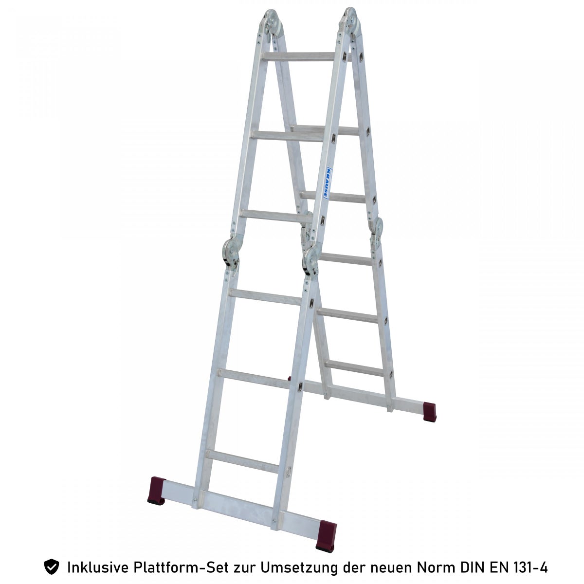 Krause Corda knikladder 4x3 sporten met platformset