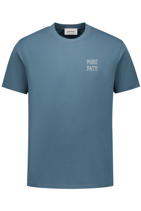 Pure Path blauwe heren t-shirt