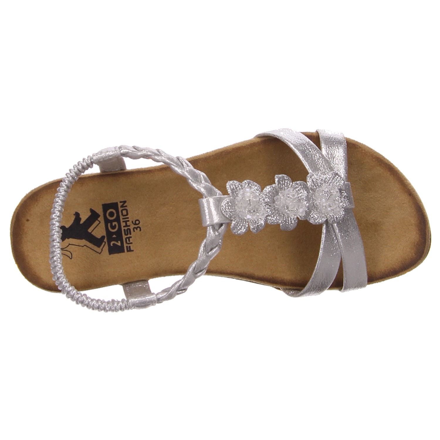 2 Go Shoe Sandalen silber gold/silber/bronce