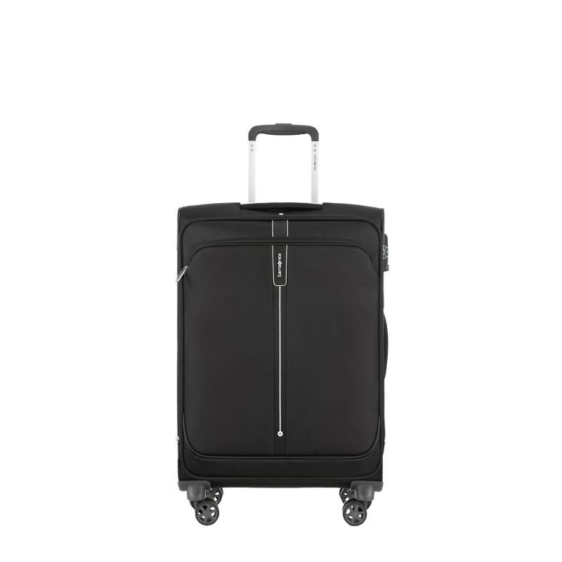 Valise souple extensible PopSoda 66 cm Noir