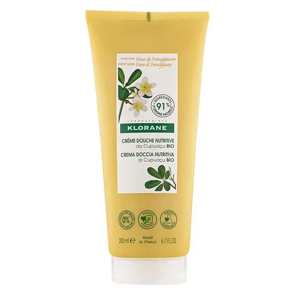 Creme de Banho Nutritivo com Manteiga de Cupuaçu e Folha de Frangipani Klorane 200ml