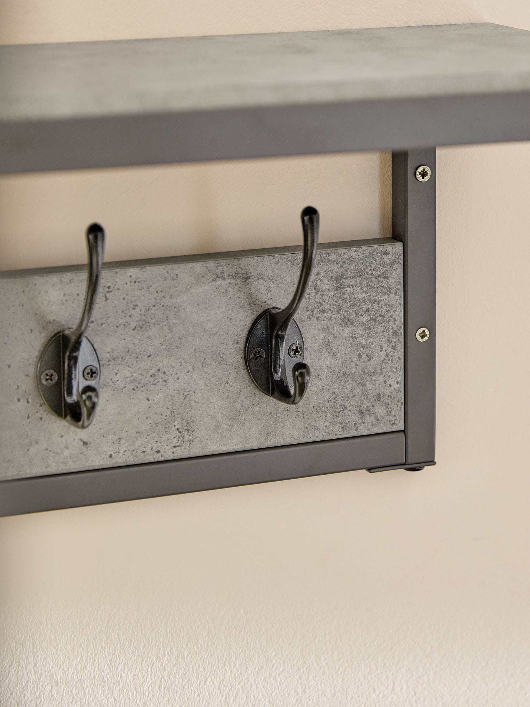 Concrete Look Coat Hooks