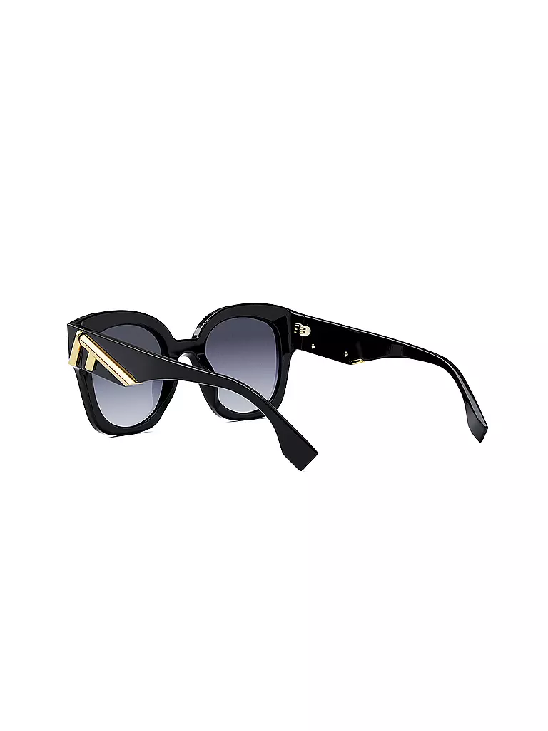 FENDI FENDI First schwarze eckige Sonnenbrille schwarz
