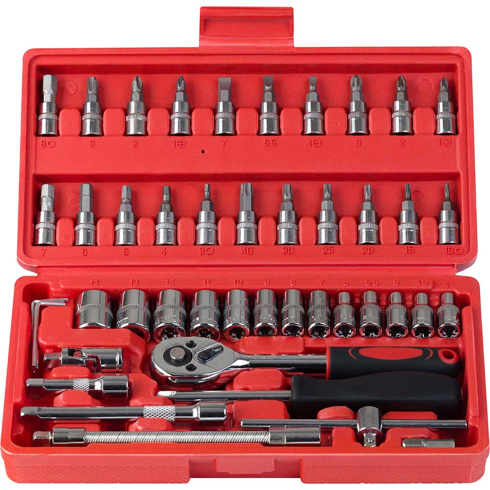 Dafy Moto - Coffret cliquet 46 pièces