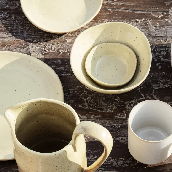 Ferm Living - Flow Teller, Ø 15 cm, schwarz
