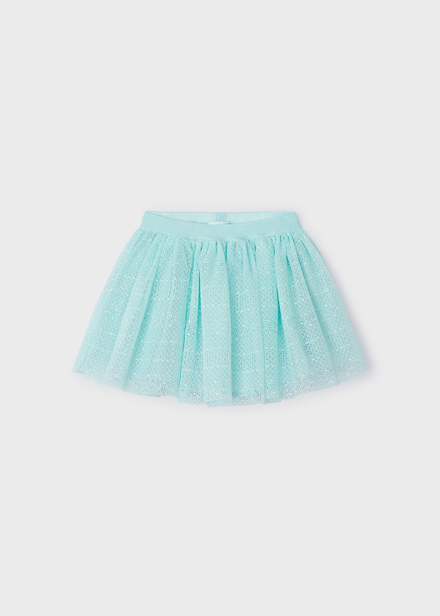 Saia de tule fantasia para menina amêndoa