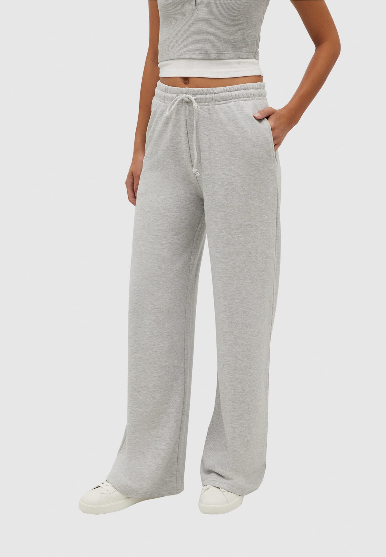 calças jogger de perna larga