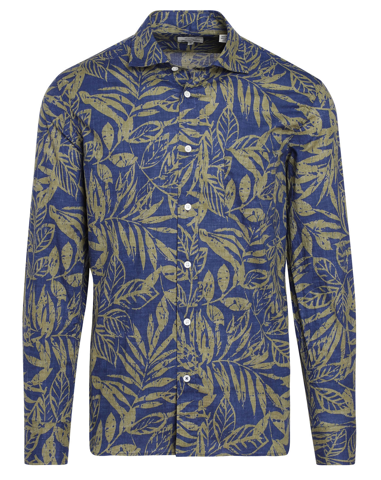 Hartford Chemise Regular Fit Paul imprimée marine/vert