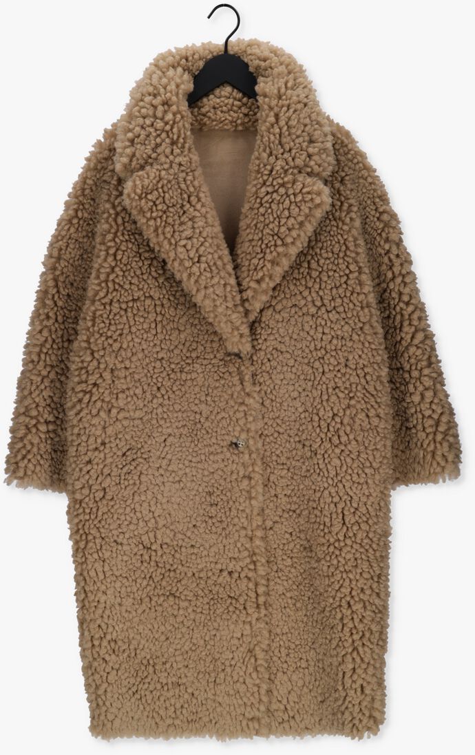 BEAUMONT taupe beaumont teddy jas reversible curly lammy coat