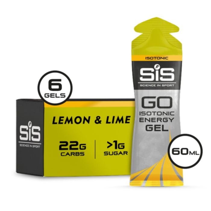 SIS Unisex Energi GO Isotonic Energy Gel 6x60ml. Lemon/Lime Gul