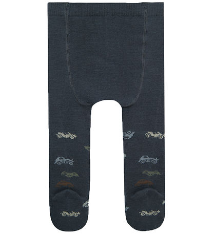 Name It trømpebukser - Uld/Bomuld - NbmWak - Ombre Blue/Jaquard