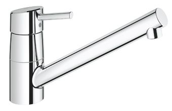 Grohe Concetto 1-gats keukenkraan m. lage uitloop chroom