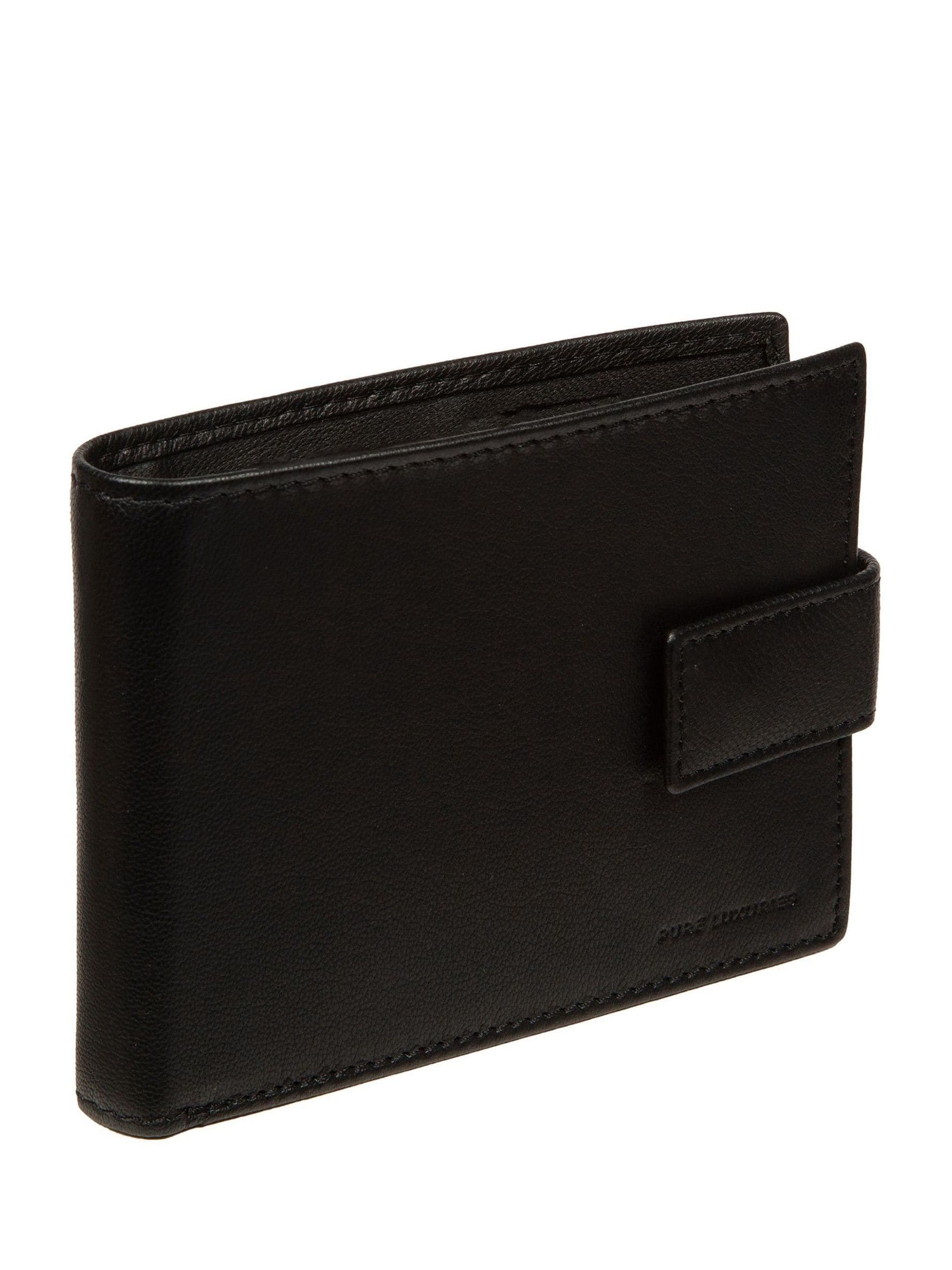 Pure Luxuries London 'Henry' Leather Black Wallet