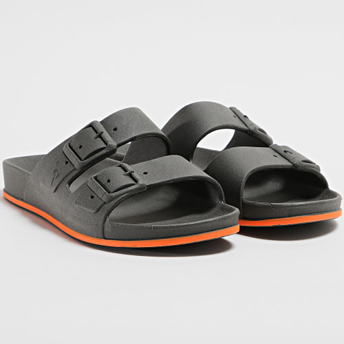 Sandales Brasilia Carbone Orange Fluo