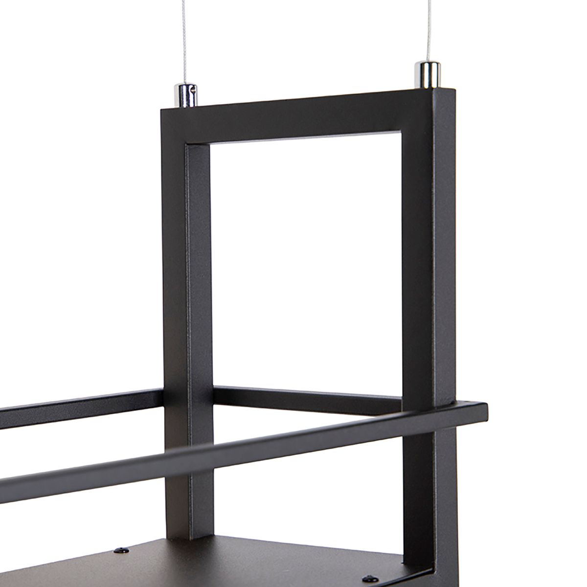 Smart hanglamp zwart met rek incl. 4 Wifi A60 - Cage Rack