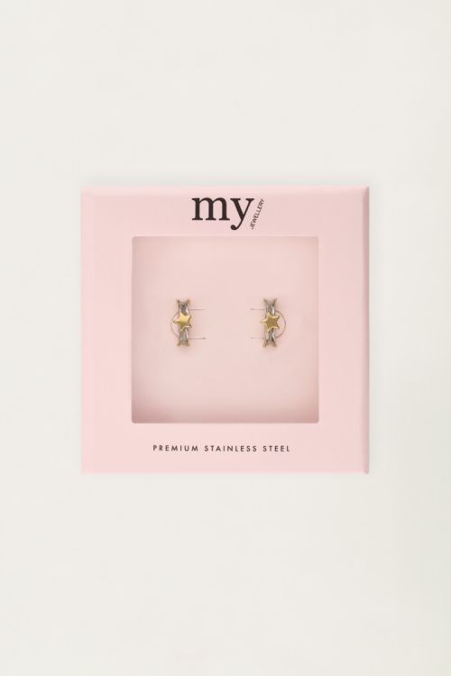 Studs ster met strass