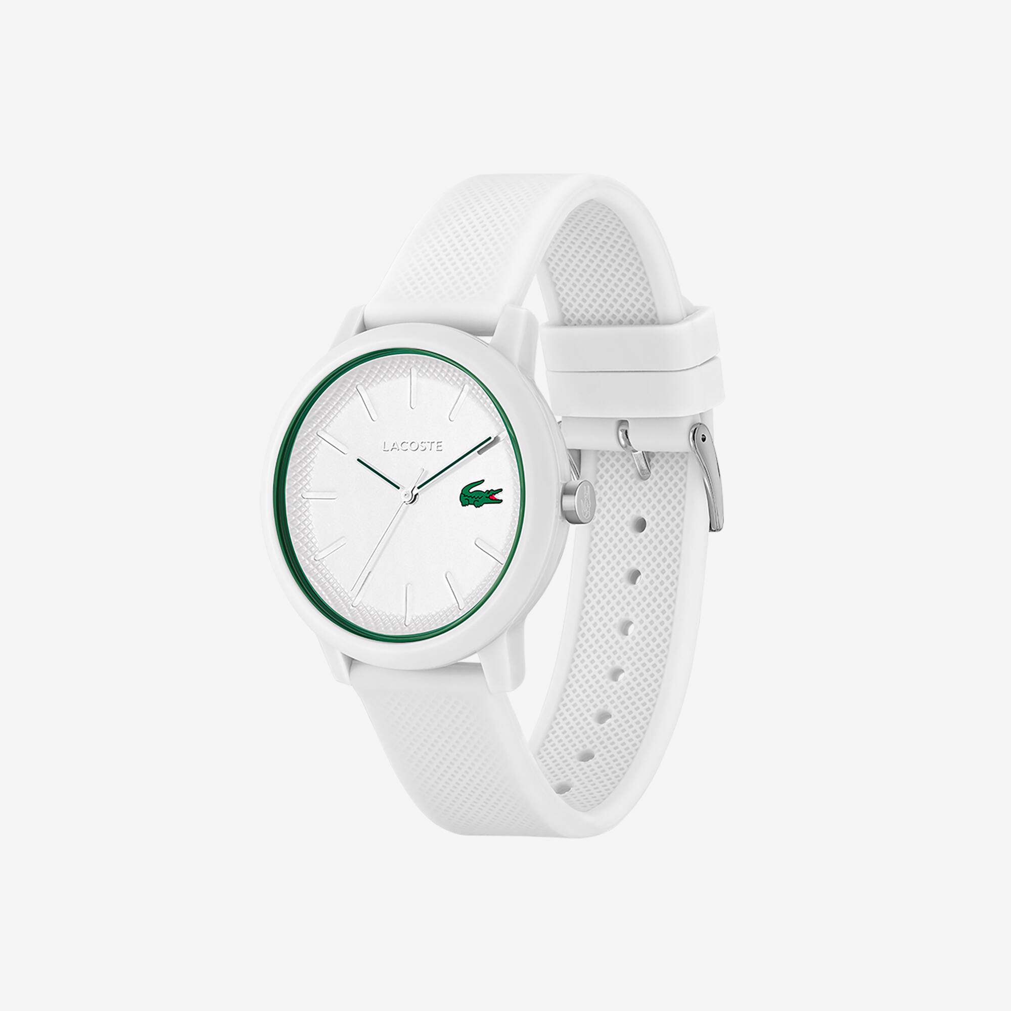 LACOSTE 12.12 Herrenuhr mit weißem Silikonband Uhren - Weiss - Lacoste - Herren