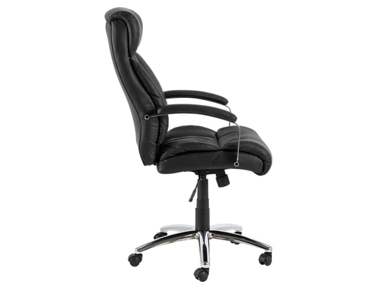 TOILINUX - Chaise de bureau à roulettes ben - noir