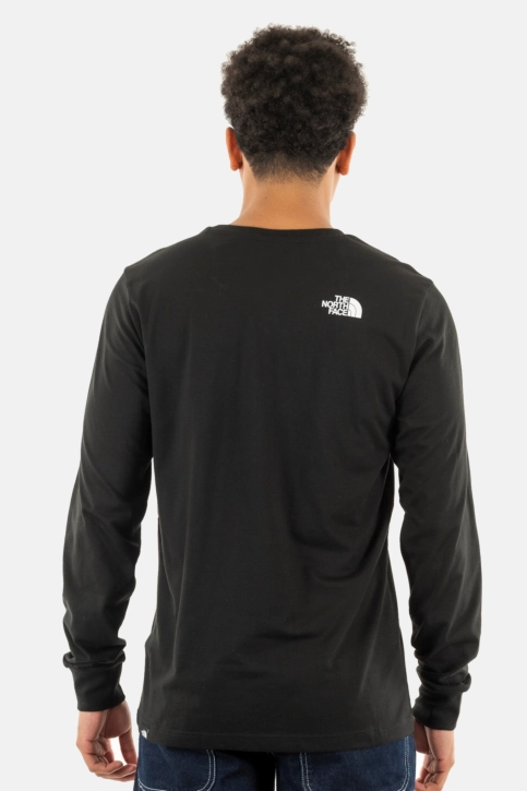 Tee shirt manches longues the north face l/s fine jk31 tnf black