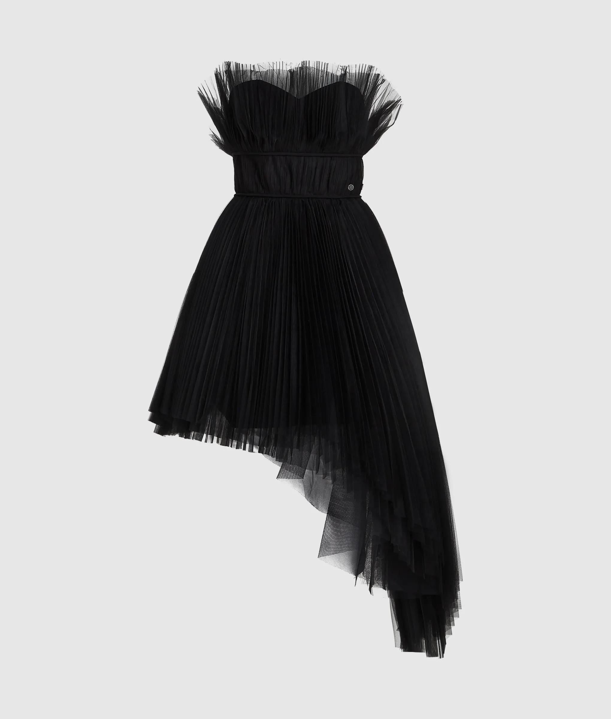 Asymmetrische tule jurk