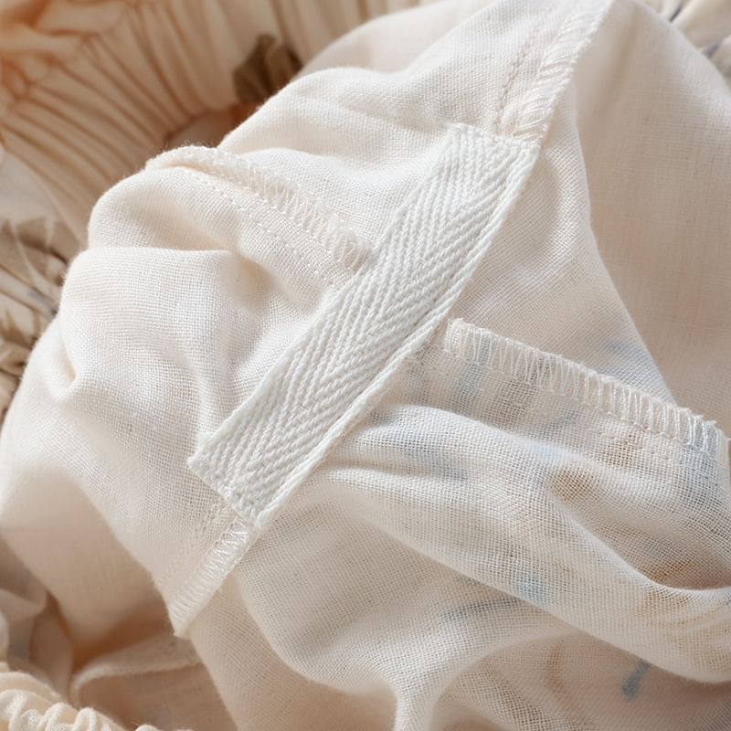 Somnus - Pyjamaset: Top met lange mouwen en print + broek