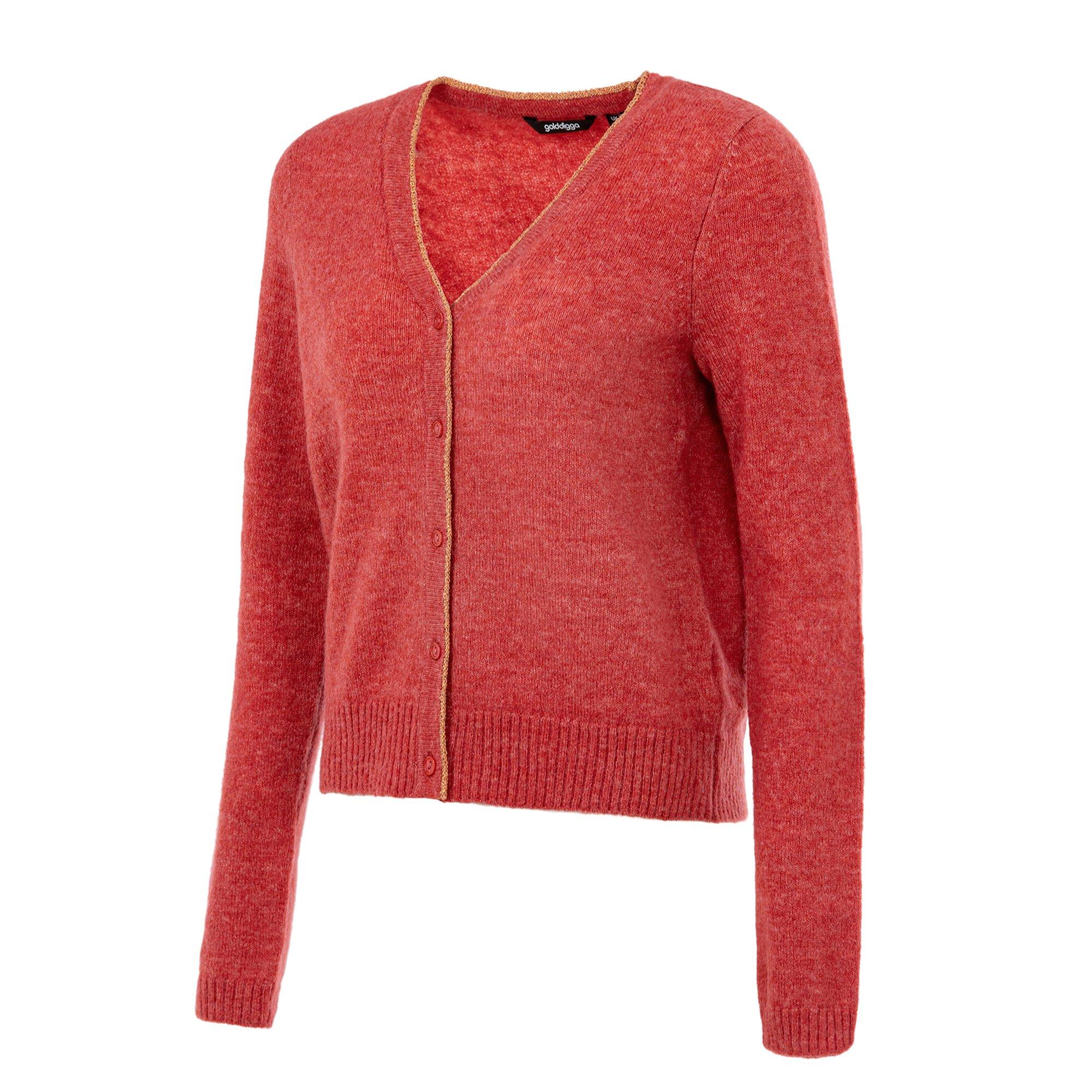 Golddigga Lightweight V Neck Cardigan Womens
