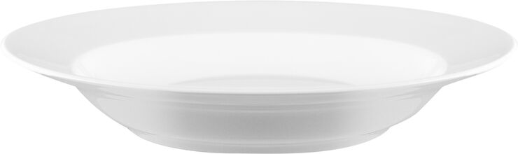 Eva Trio Dyb tallerken rund 25cm Legio 4 stk. Hvid