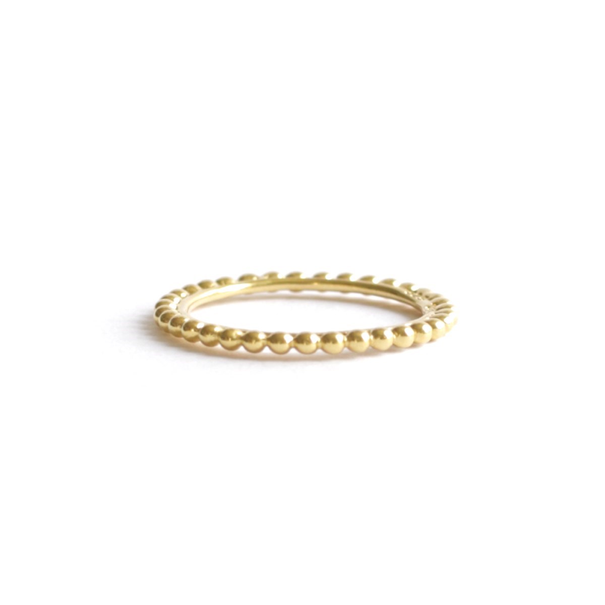 Bague vermeil ligne de perles