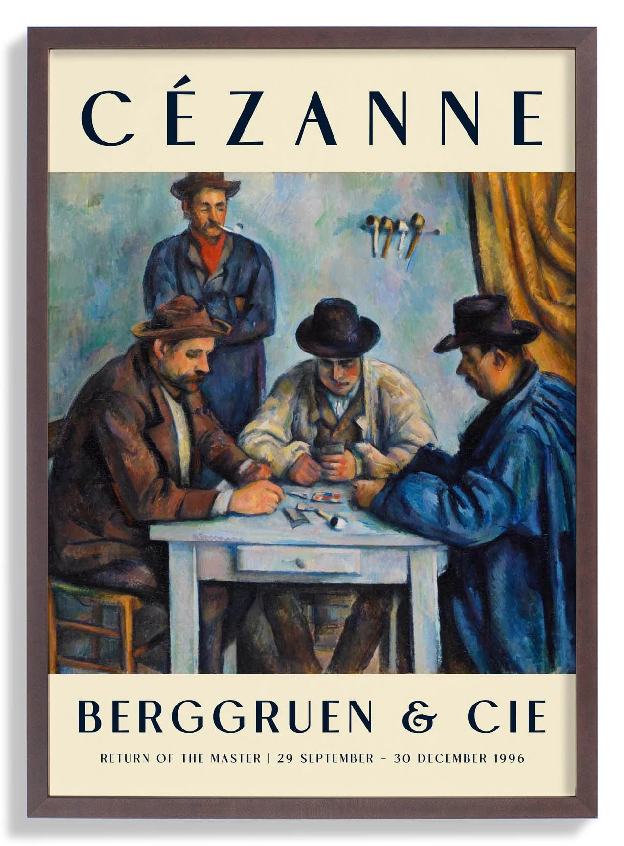 Die Kartenspieler Kunstausstellung von Paul Cézanne