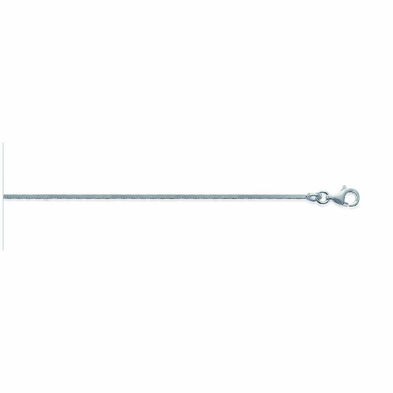 Chaine Femme - Argent 925 - Châine serpentine - Largeur : 1,2 mm - Longueur : 45 cm