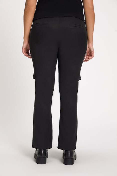 7/8-Hose Mandy, weites Bein, Cargotaschen, Bindeband