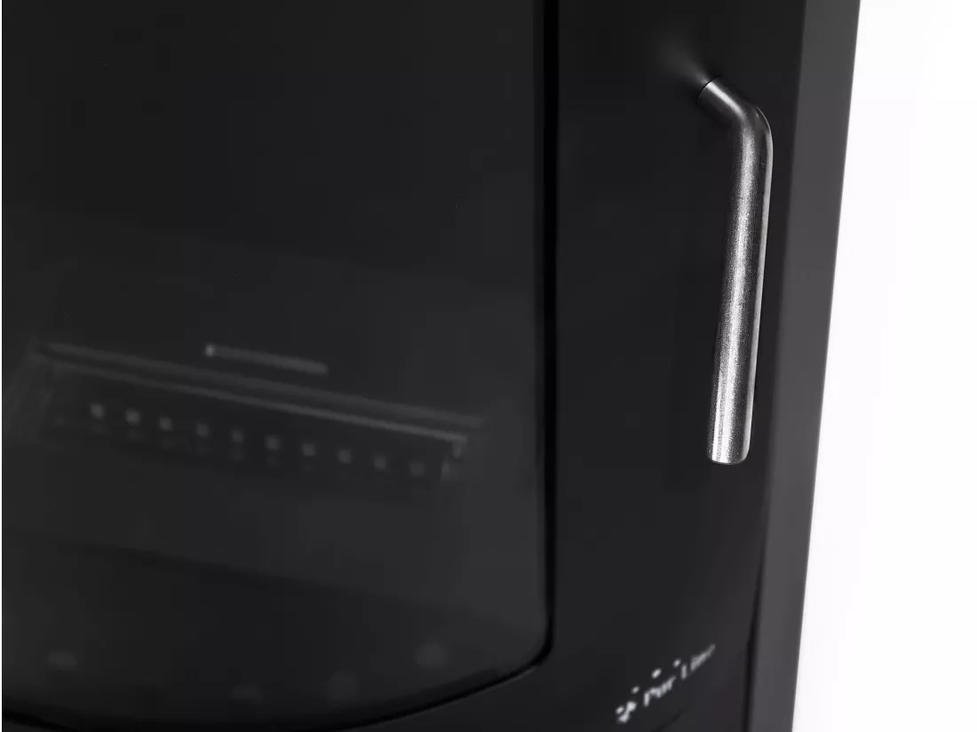 Poêle à éthanol 3kW en acier avec façade en verre trempé