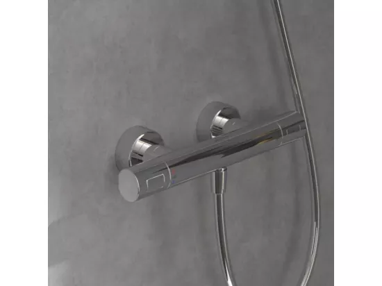 Mitigeur douche thermostatique VILLEROY ET BOCH Universal rond Or brossé
