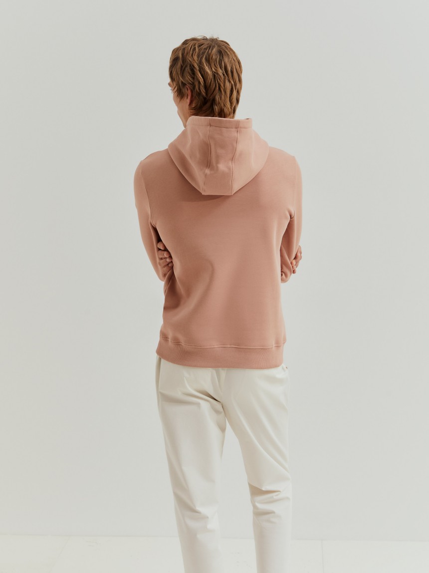 Sweatshirt de algodão com capuz