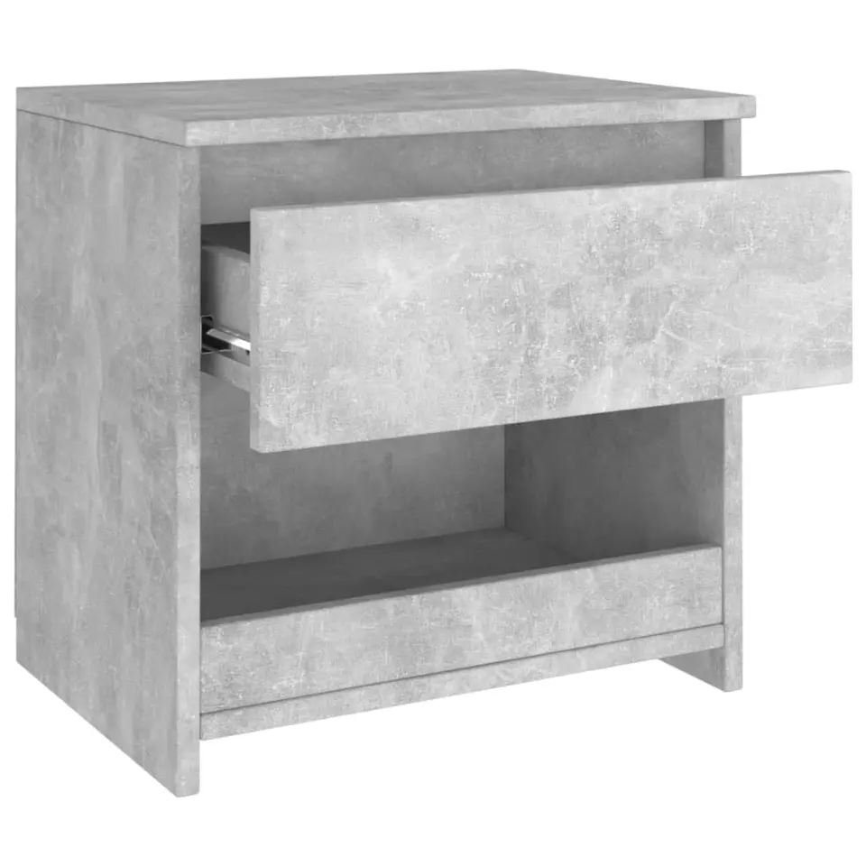 vidaXL - Nachtkastje - Grijs - Bewerkt hout - 2 stuks