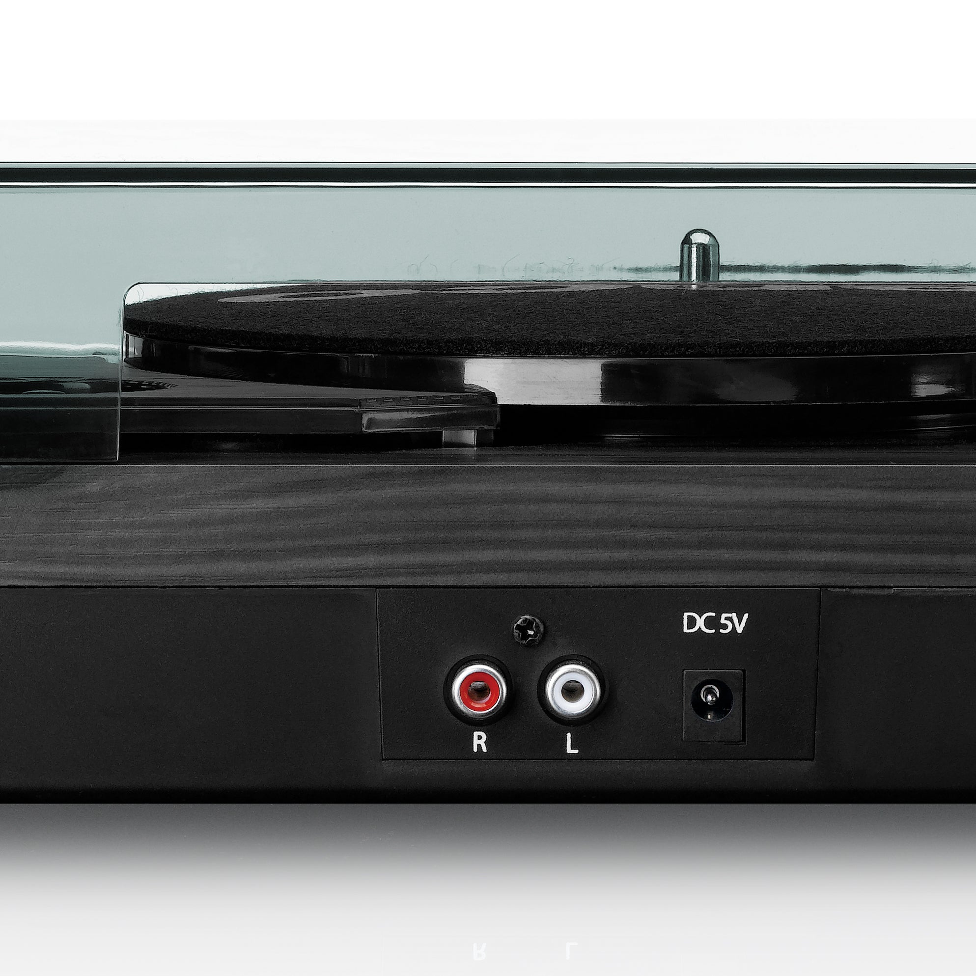 Lenco LS-10BK zwarte platenspeler met ingebouwde speakers