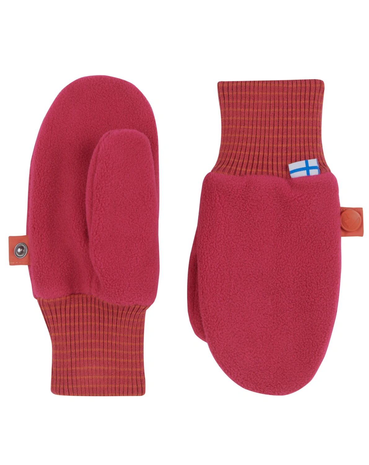 Fleece-Fäustlinge PUPUJUSSI in raspberry/fox