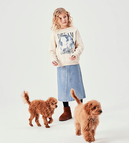 Name It Sweatshirt - NkfOldet - Summer Sand m. Glimmer